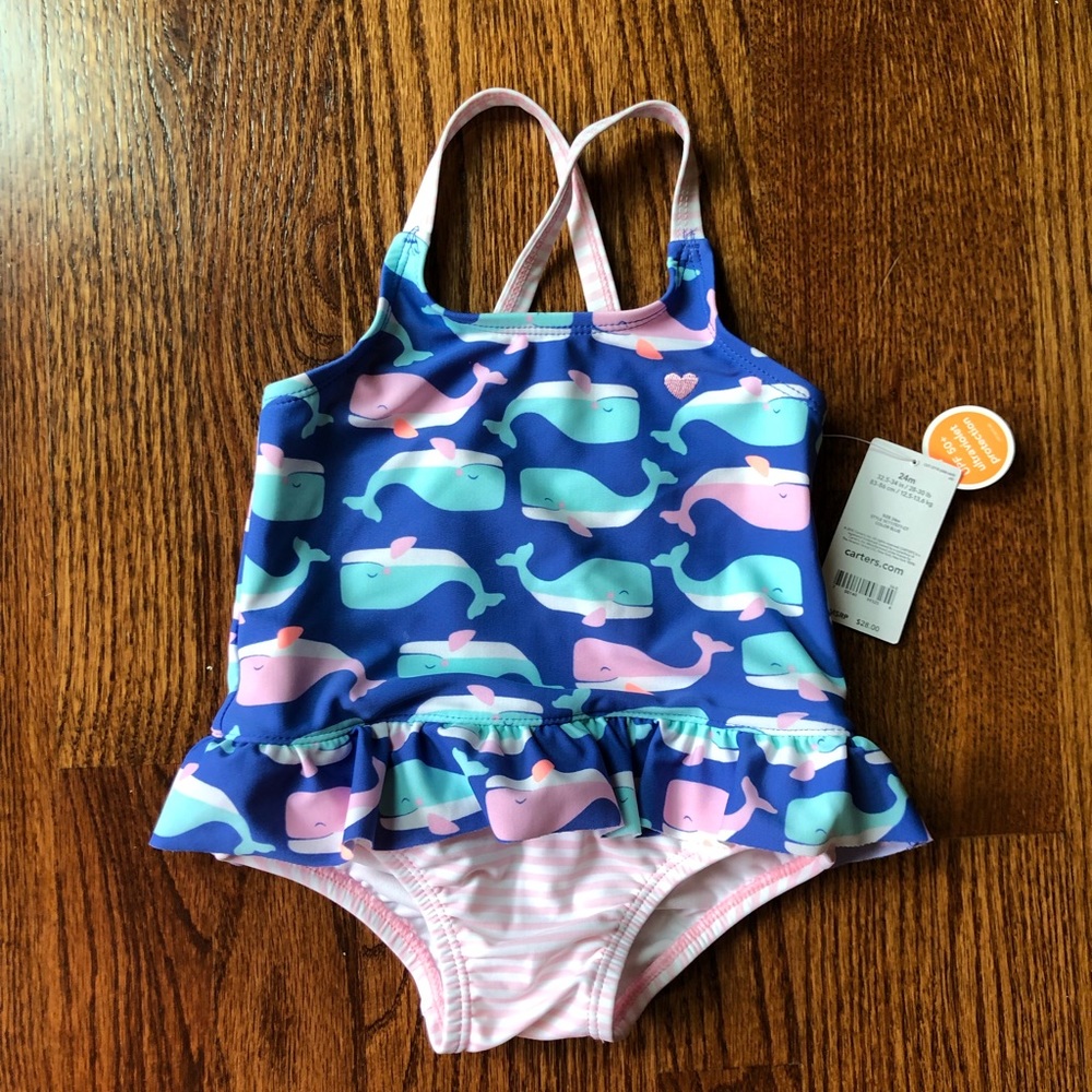 Baby girl whale swimsuit NWT